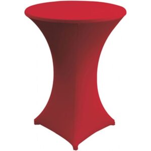 Ståbord med strumpa i olika färger